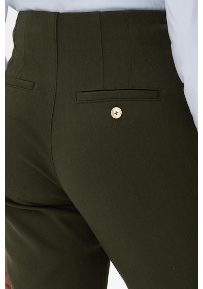 U.S. Polo Assn. Kadın Haki Carrot High Waist Fit Kanvas Pantolon 50318108-VR027