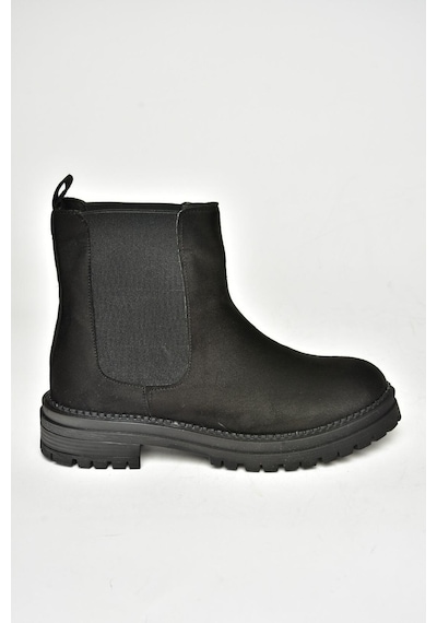 Fox Shoes T726923702 Siyah Süet Klasik Kadıın Bot Siyah
