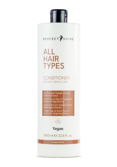 Perfect Shine All Hair Types Tüm Saçlar İçin Kamelya Yağı Ve Yeşil Havyar Özlü Besleyici Saç Bakım Kremi 1000ml