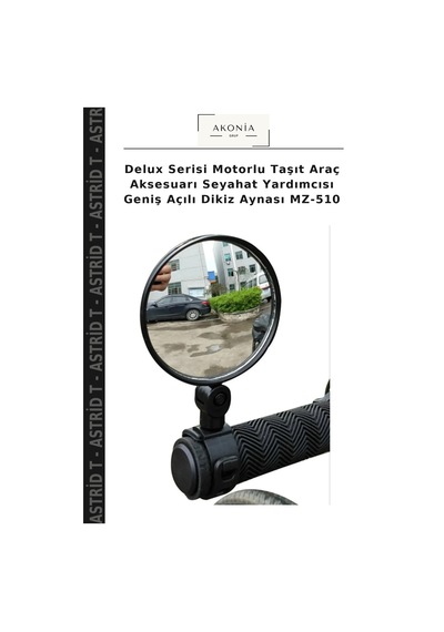 Delux Serisi Motorlu Taşıt Araç Aksesuarı Seyahat Yardımcısı Geniş Açılı Dikiz Aynası Mz-510