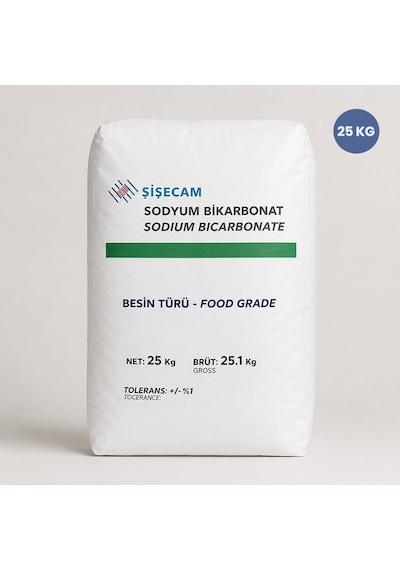 Sodyum Bikarbonat Şişecam İngiliz Karbonatı Gıda Tipi 25 Kg