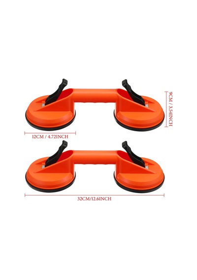 Kolu Çift Vantuz Cam Vantuz Göçük Çektirme Kolu Kaldırıcı Araba Göçük Çektirme Suction 60kg