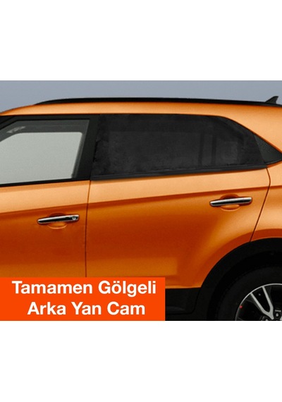 Ally Araba Yan Cam Perdesi Sineklik Araç Oto Güneşlik Örtü Perde-Siyah