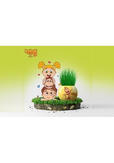 Kukuli Temalı Çim Adam 6&apos Lı Set Çocuklar İçin Eğitici Ve Eğlenceli Bitki Yetiştirme Kiti