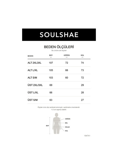 Soulshae Kadın Dabıl Örme V Yaka Uzun Kollu Bluz Pantolon İkili Takım Siyah