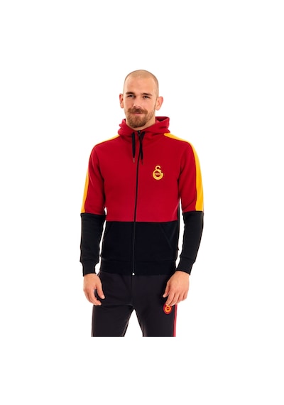 Gsstore Galatasaray Lisanslı Kapüşonlu Sweat Kırmızı - Siyah