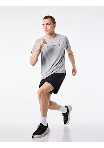 Koton Beli Lastikli Basic Taytlı Spor Şort Siyah 6sam40085nw