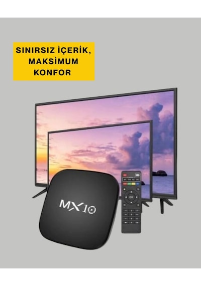 Mey İthalat 4k Medya Kutusu Hdmı-usb Bağlantılı Android Tv Çözümü Renkli