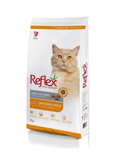 Reflex Tavuklu ve Pirinçli Yetişkin Kedi Maması 15 KG