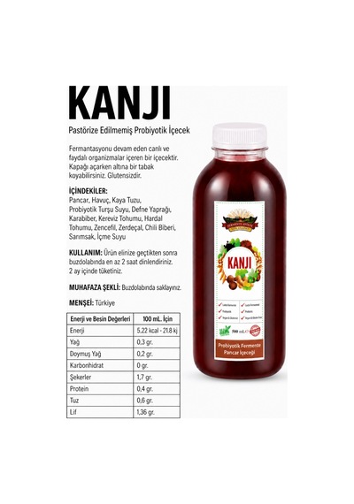 Pancar Kanji 500ml. Pet Şişede