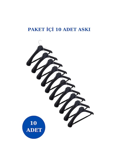 Ceket Elbise Askısı Plastik Yüksek Kalite 10 Adet Diğer