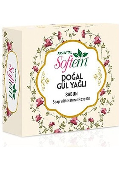 Aksu Vital Softem Doğal Gül Yağlı Sabun 130 G
