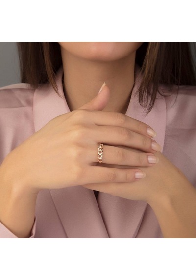 Rose Altın Düğüm Yüzük 14K Gold 377236681
