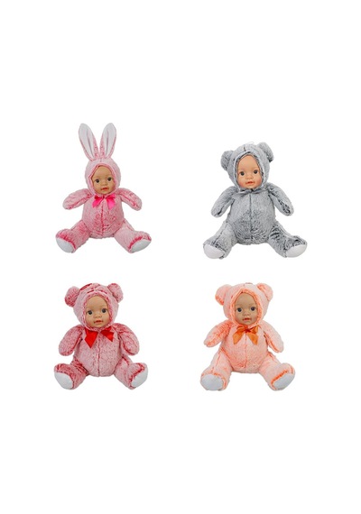 62581 Bebek Yüzlü Peluş Hayvanlar 35 Cm Pembe