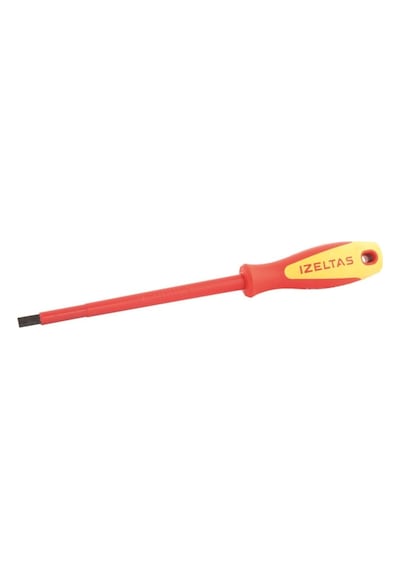 55x125 Elektrikçi İzole Düz Tornavida 1000V İzeltaş 4140175512