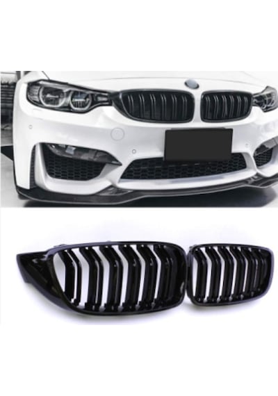 Bmw F32-f33 Ön Böbrek Panjur Pianoblack 2013+ M4 Çift Tırnak