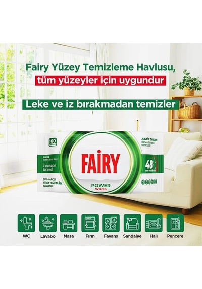 100'lü Yüzey Temizlik Havlusu - Beyaz Sabun Diğer