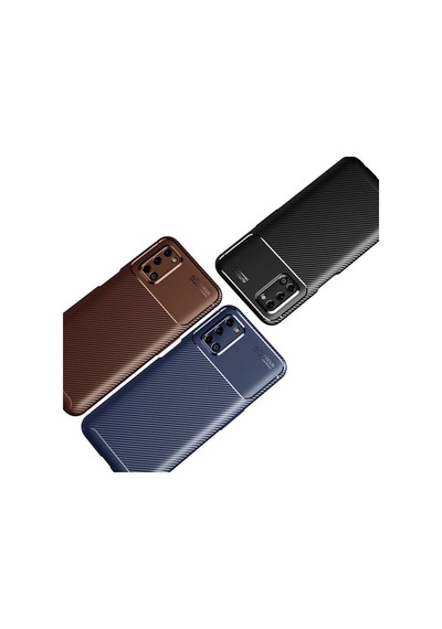 Oppo Reno A52 Kilif Tam Korumali Lens Karbon Tasarim Silikon 438879022