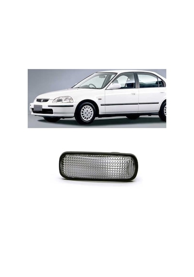 Honda Civic İes Uyumlu Beyaz Çamurluk Sinyali Sağ Sol 1996-2001