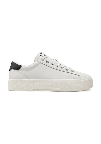 Tommy Hilfiger Kadın Foxing Platform Beyaz Sneaker Beyaz