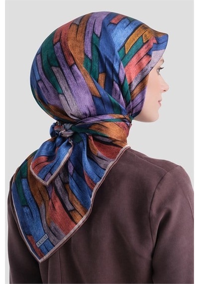 Armine Saf İpek Twill Eşarp 9612d 53 pembe