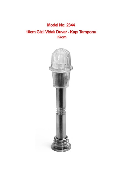 Gizli Vidalı 10cm Duvar Veya Kapı Tamponu Stoperi 5li Paket