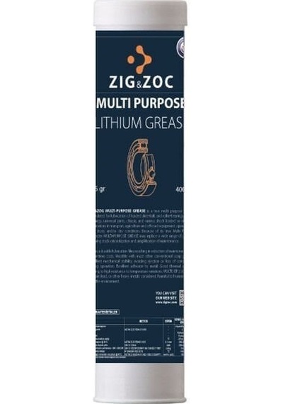 Zigzoc Genel Amaçlı Lityum Ep2 Kartuş Gres 400 Gr
