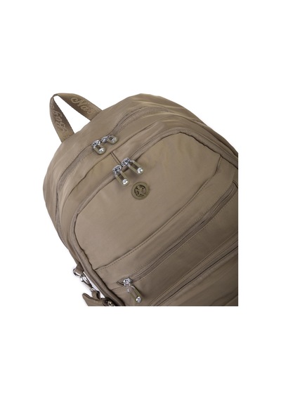 Nas Bag Unisex Büyük Boy Çok Gözlü Hafif Sırt Çantası Haki