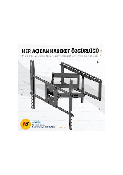 Nb Ergonomic Nb Sp5 Büyük Ekranlar Için 75inch-110inch Profosyonel Hareketli Tv Askı Aparatı
