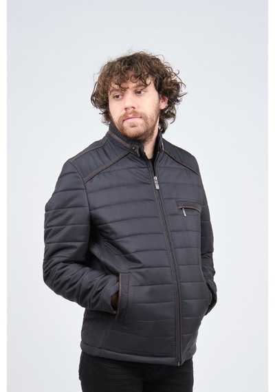 Lucas Erkek Dik Yaka Spor Mont 2650747 Lacivert-Lacivert