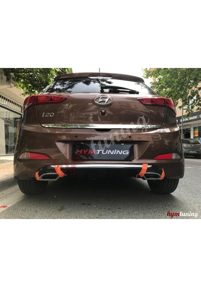 Hyundai İ20 Difüzör Arka Tampon Eki Egzoz Görünümlü Düfüzör