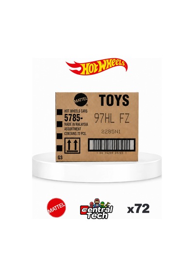 Hot Wheels 2026 L Koli 72 Adet Tekli Diecast Model Araba Kapalı Koli 5785 Kahverengi