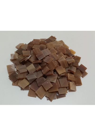 Antik Kahve Kare Vitray Cam Mozaik Taşı - Sanatsal Mozaik İçin Yaklaşık 10 X 10 Mm