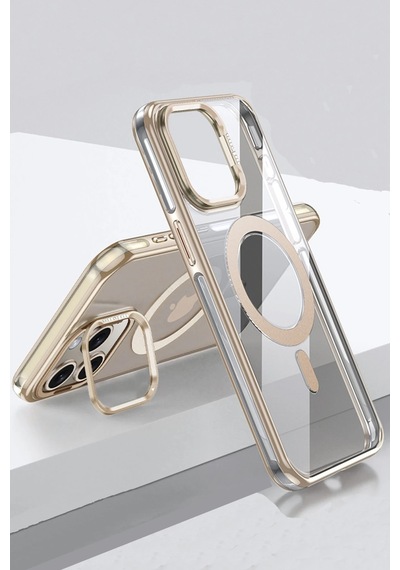 Muratech Joko Apple iPhone Uyumlu  14 Pro Drop Magsafe Kapak - Titan Gri