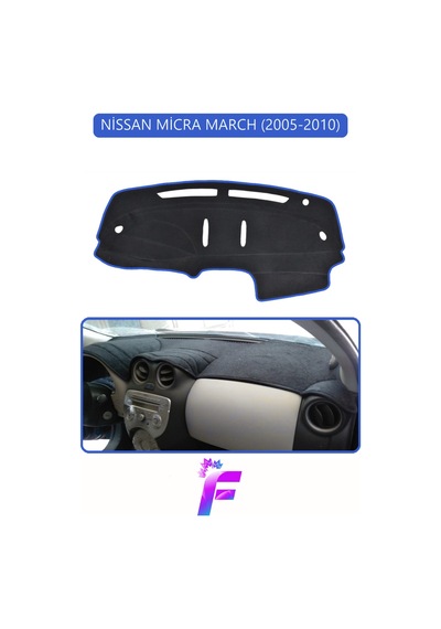 Nissan Micra 2005-2010 Uyumlu Torpido Örtüsü Yansıma Önleyici Tam Koruma Kolay Montaj H65 Torpido Halısı