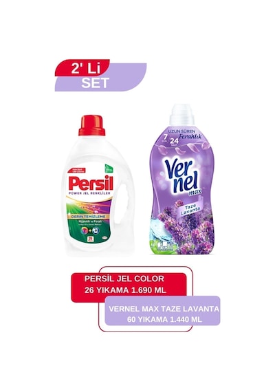 Vernel Max Taze Lavanta 1,44l + Persil Color Jel 26 Yıkama set-hnkdtj-5133-5991 1400 ML