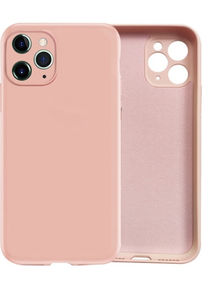 Apple Uyumlu iPhone 11 Pro Kamera Korumali Içi Kadife Silikon Lansman Kilif 211773123 - Renk / Siyah
