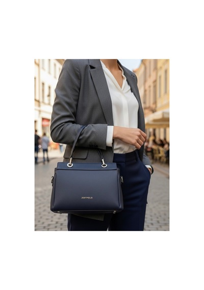 Just Polo Kadın Premium El & Omuz Çantası Ebat 18 X 26 Cm Shoulder Bag Lacivert 29871657