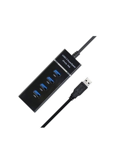 Port-13 4 Port Hub Usb 3.0 Çoğaltıcı Çoklayıcı Pg-288-30 Santimetre Siyah Renk
