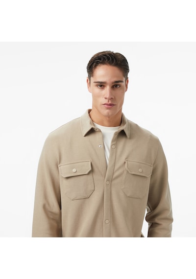 Nautica Erkek Bej Classic Fit Gömlek Düz W57437t Bej