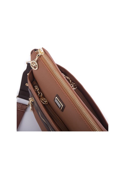 Nas Bag Kadın Postacı Çapraz Çanta Taba Kahve Lacst En 25 Cm Boy 22 Cm Çok Renkli