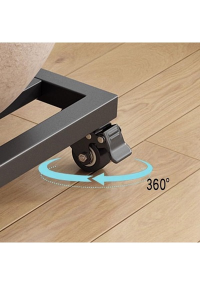 Tr Tekerlekli Büyük Metal Bitki Standı - 40 X 100 Cm, Tekerlekli Saksı Tepsisi, Siyah Sağlam Taban, İç Ve Dış M Genel