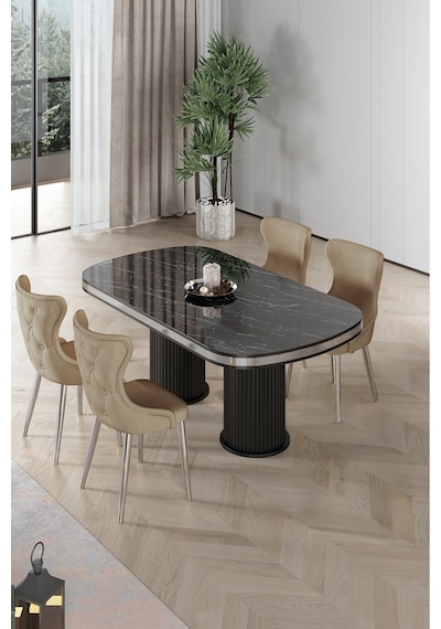 Canisa Galya Serisi Lak Panel 90x168 Sabit Sonata Mutfak Masa Takımı 4 Cappucino Sandalye Sonata Masa Cappucino Sandalye Canisa Galya Serisi Lak Panel 90x168 Sabit Sonata Mutfak Masa Takımı 4 Cappucino Sandalye Sonata Masa Cappucino Sandalye