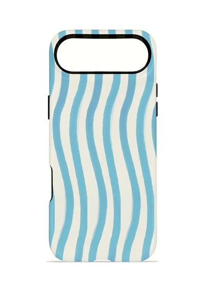 Apple iPhone Uyumlu 17 Air Vorian Çift Katmanlı Magsafe Kılıf Aqua Wave Riviera