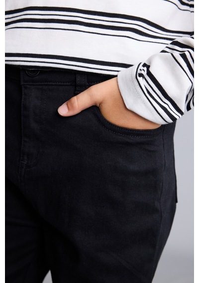 Defacto Düz Paça Gabardin Pantolonu Erkek Çocuk U3254a626aubk81 Siyah-bk81