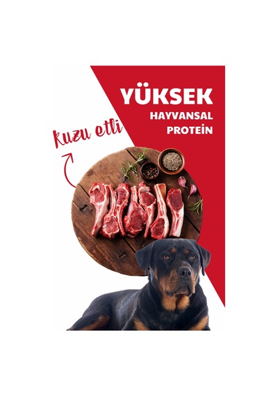 Herbamax Kuzu Etli ve Pirinçli Yetişkin Köpek Maması 10 KG