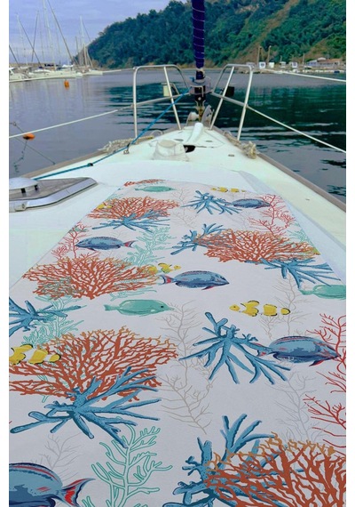 Dijital Baskılı Unisex Deniz Havuz Plaj Havlusu 70x150 Cm. // H093 Renkli