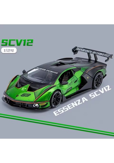 Hobiez World Orjinal 1:24 Lisanslı Çek-Bıraklı Metal Lamborghini Essenza SCV12 Model Araba