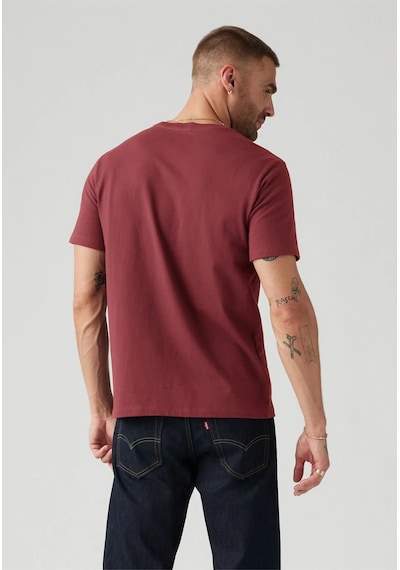Levi's Erkek Bisiklet Yaka Bordo T-shirt - 008bt-0002 Bordo