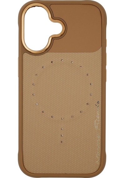 Apple Uyumlu iPhone 17 Magsafe Özellikli Magnetic Fashion Stone Serisi Telefon Kılıfı Desert